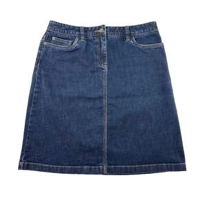 BODEN Denim Short Skirt • Women's 8 •‎ blue